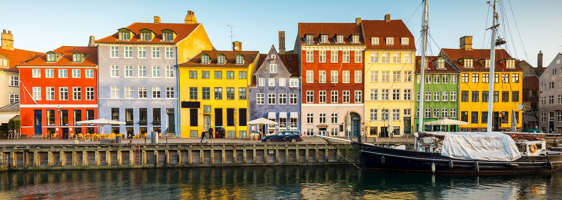 The waterfront canal of Nyhavn, Copenhagen