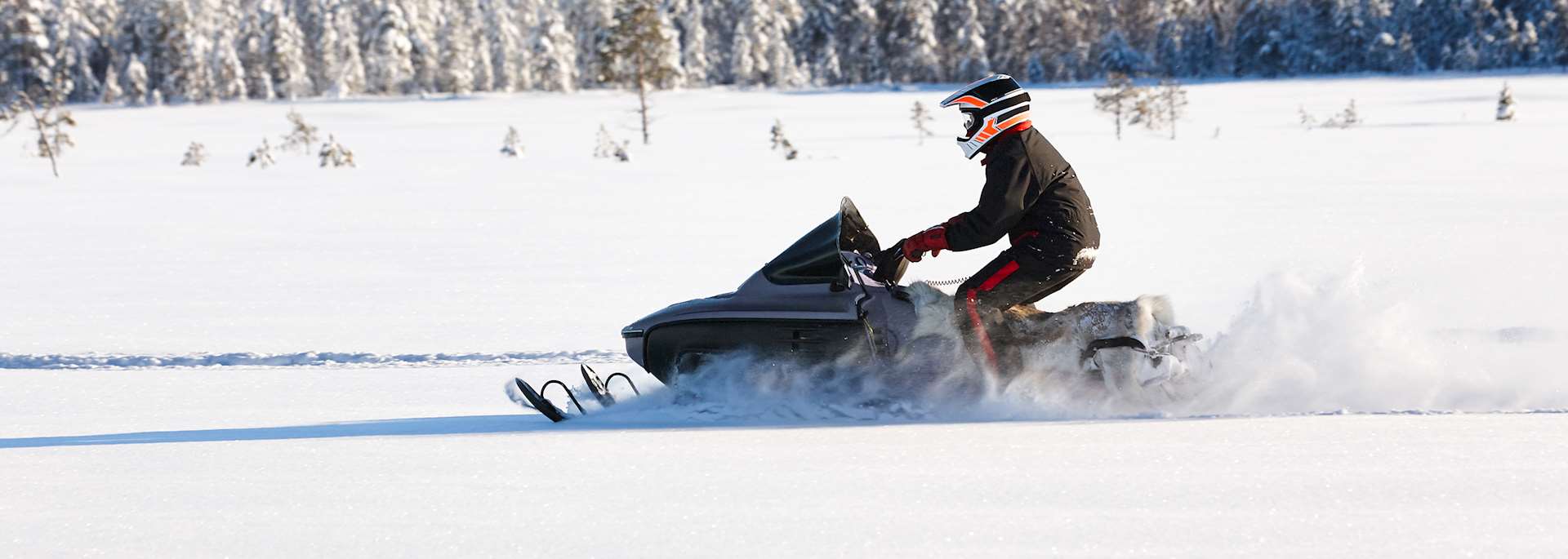 Snowmobiling, Finnish Lapland