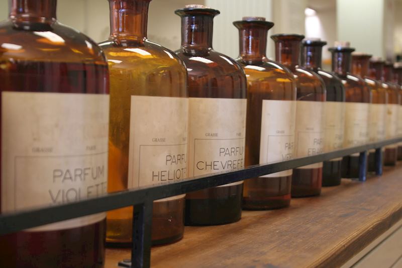 Perfume bottles, Parfumerie Fragonard, Grasse