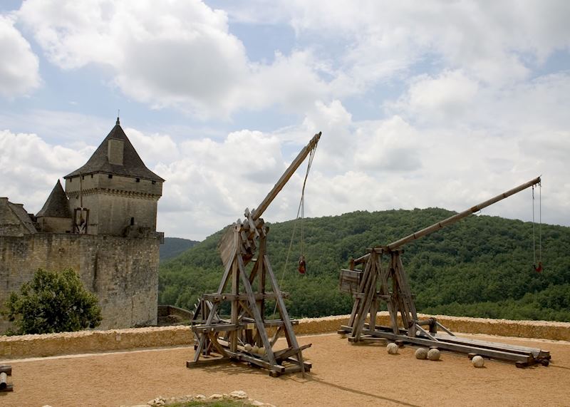 Trebuchets at Château de Castelnaud