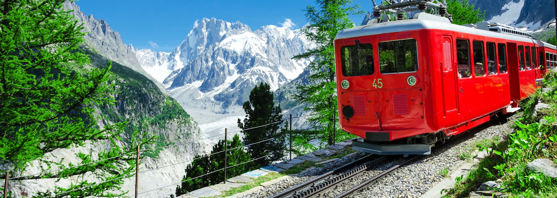 Cog railway in Chamonix, France