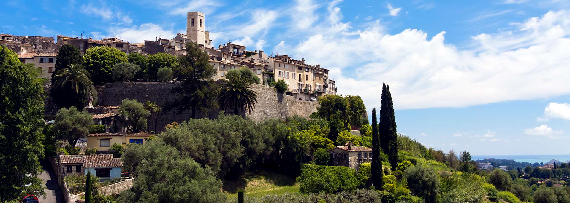 Panorama of Saint Paul de Vence (Cote d'Azur) France