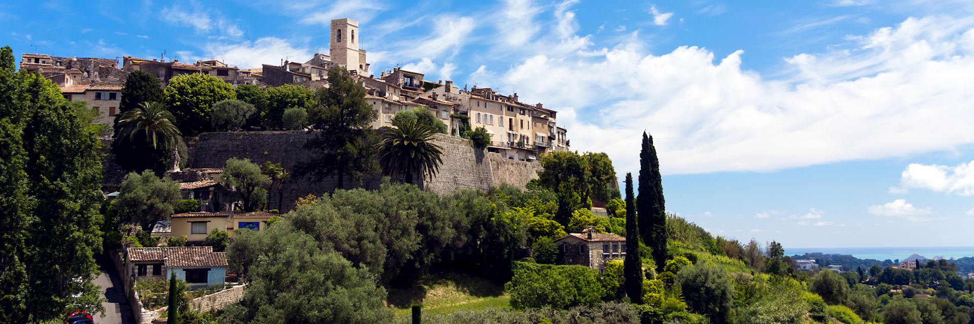 Panorama of Saint Paul de Vence (Cote d'Azur) France