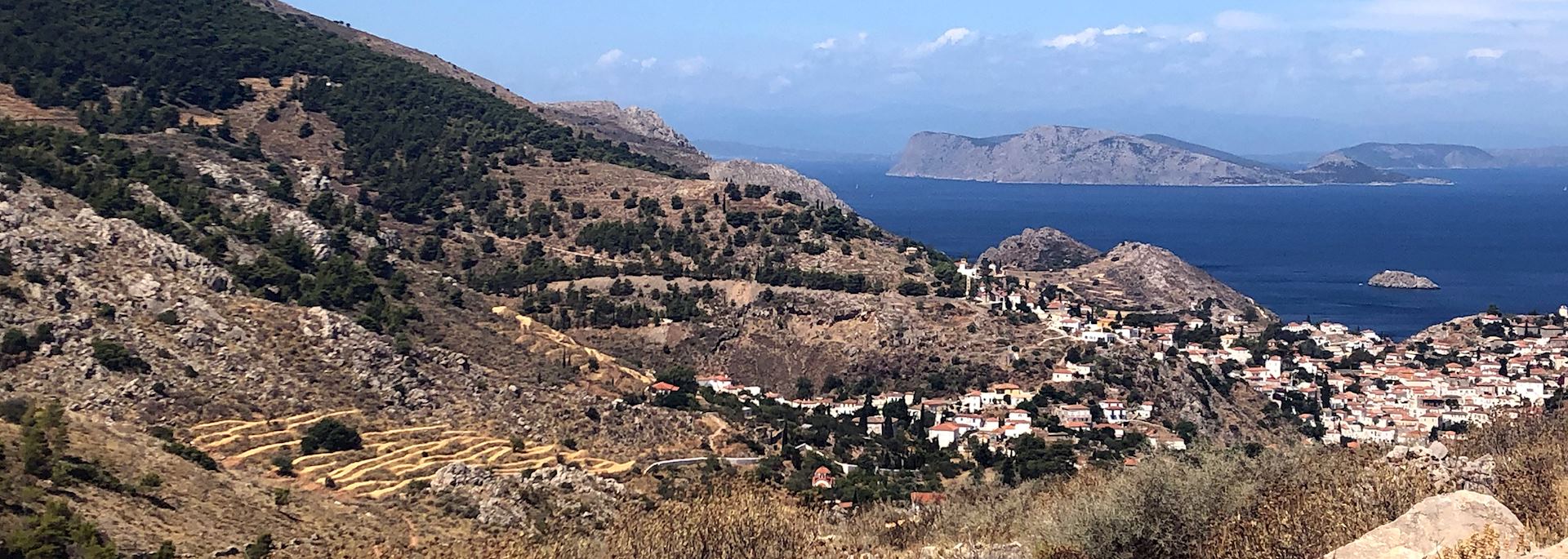 Views from Hydra's hiking trail