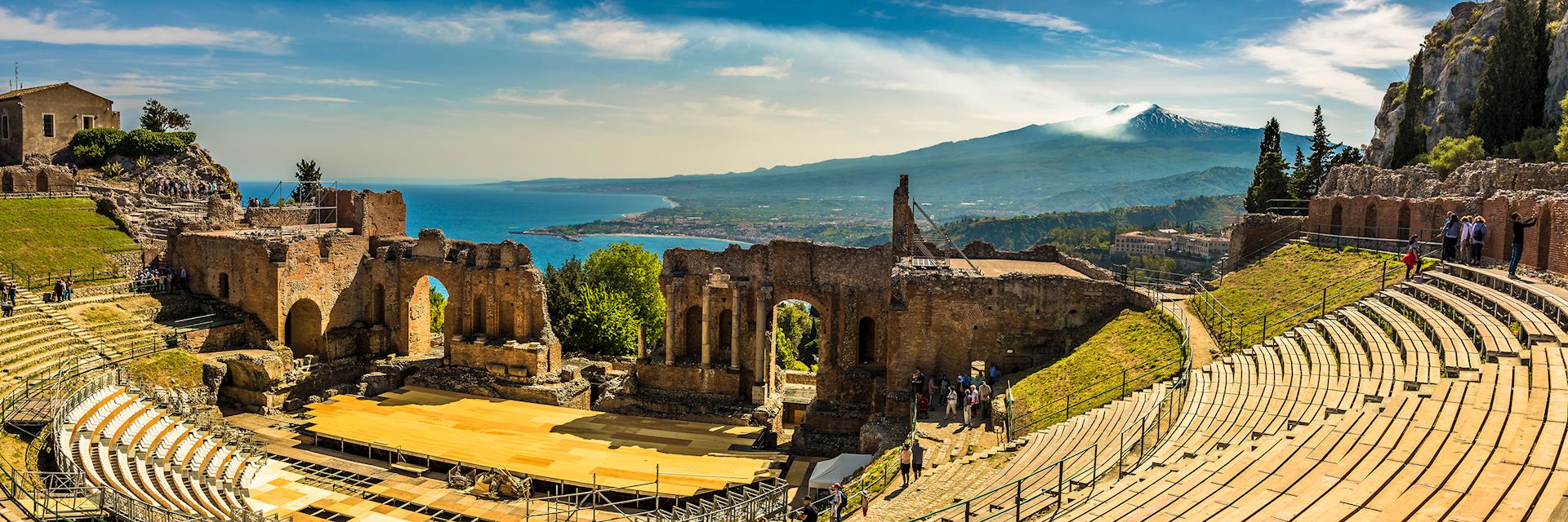 Ancient Theatre in Taormina, Sicily