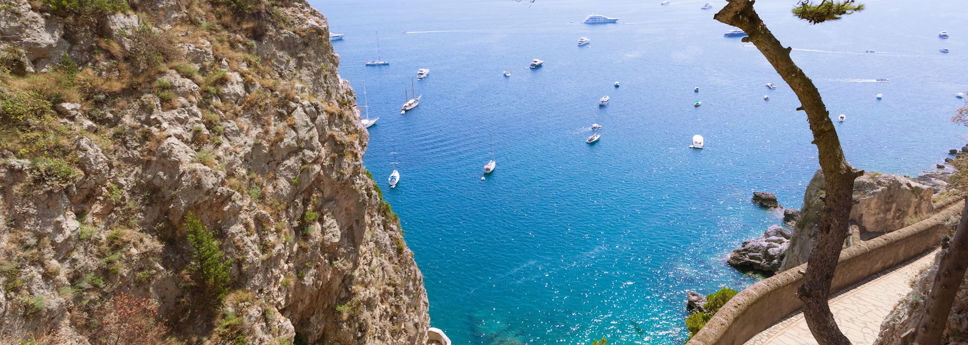 Spectacular coastline in Capri