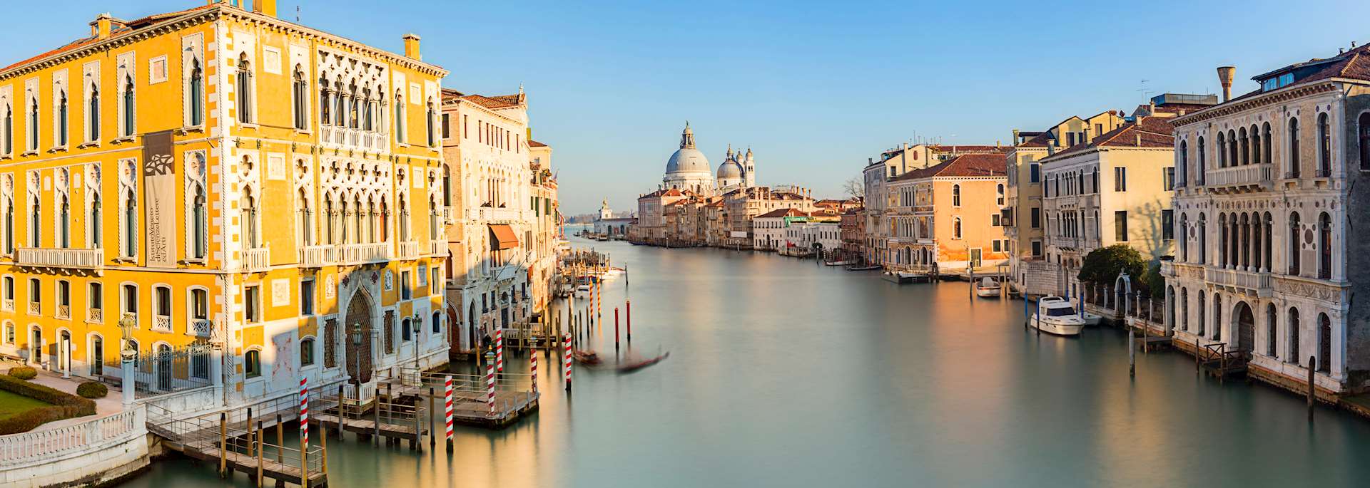 View from Accademia Bridge on Grand Canal, Venice