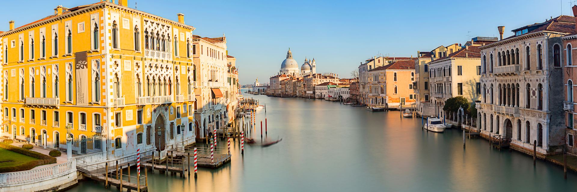 View from Accademia Bridge on Grand Canal, Venice