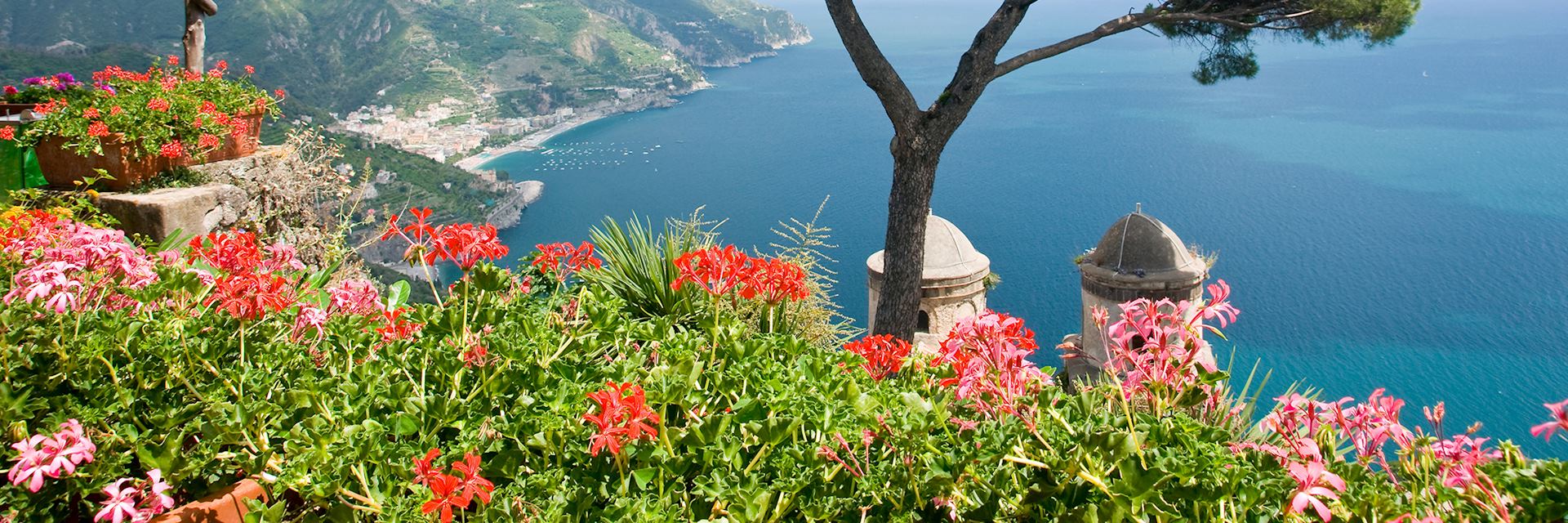 View over San Pantaleone Church, Ravello, Amalfi Coast