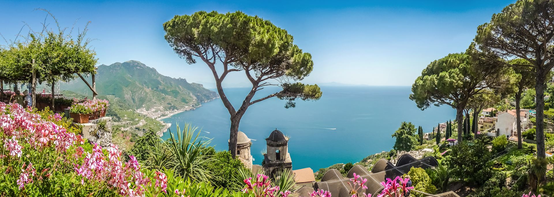 Amalfi Coast from Villa Rufolo gardens, Ravello
