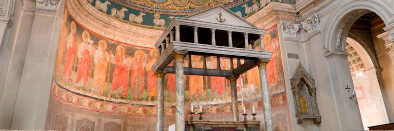The 12th-century San Clemente Basilica, Rome