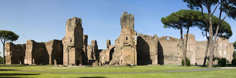 The 2nd-century Baths of Caracalla, the second largest in Rome