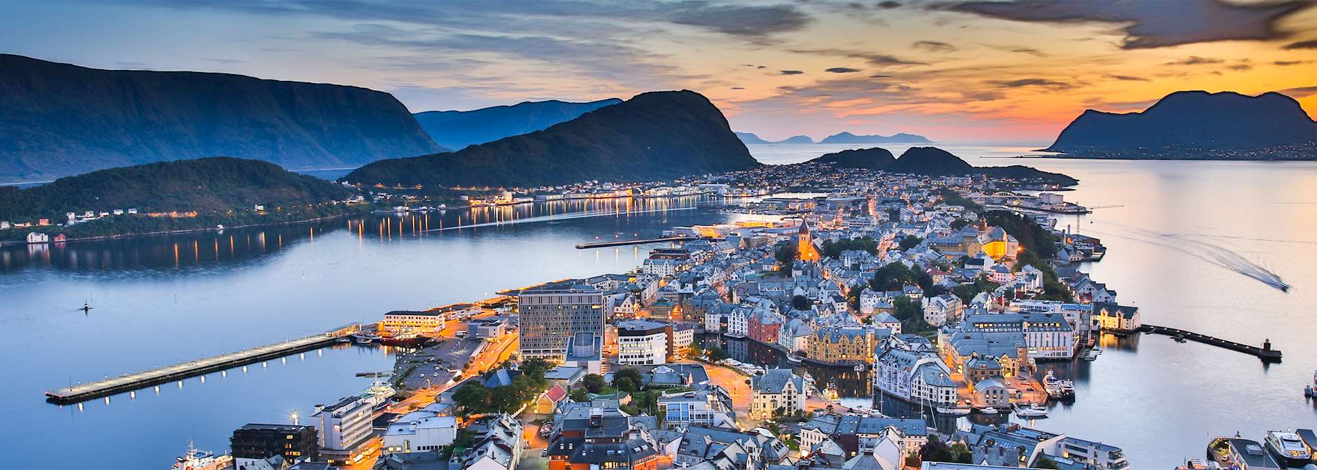 Ålesund at sunset