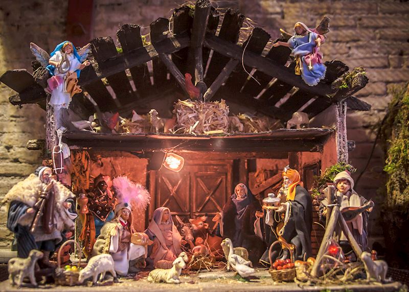 Nativity scene on Via San Gregorio Armeno, Naples, Italy