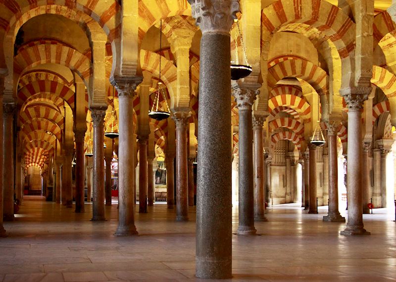 Prayer hall at the Mezquita