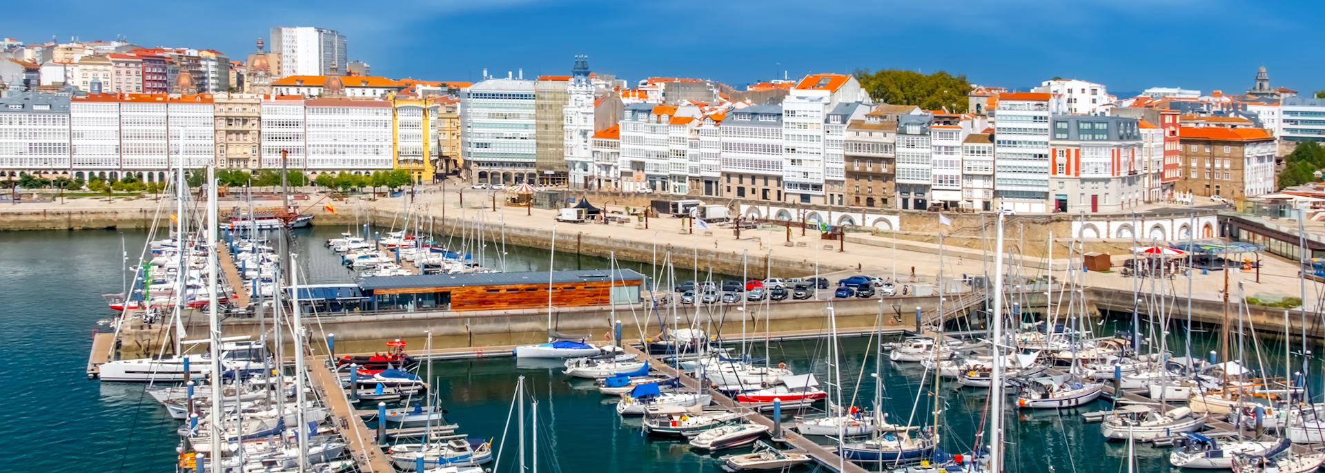 A Coruña port marina, Galicia