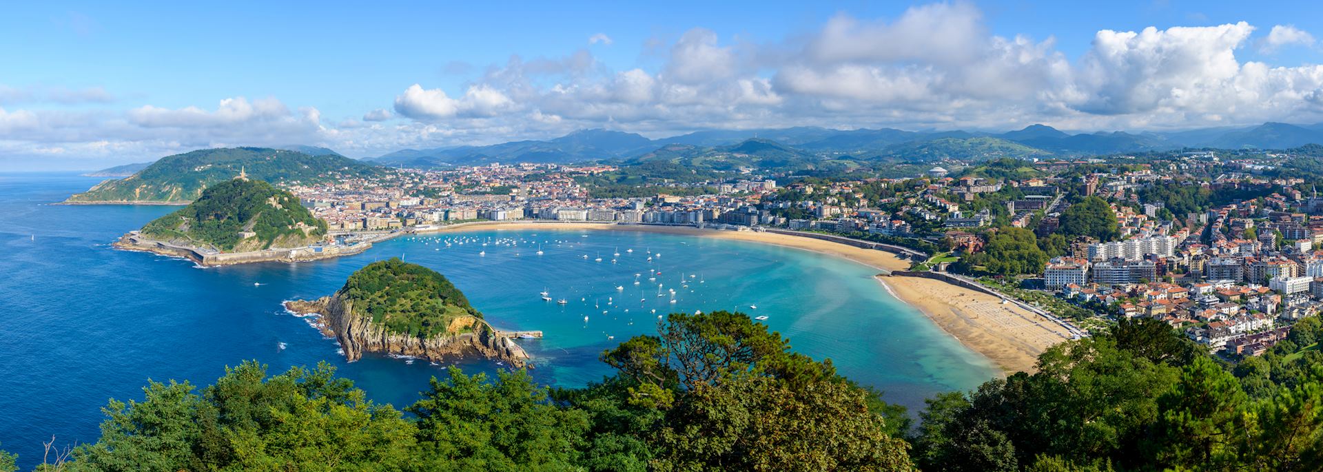 Panoramic view of San Sebastián