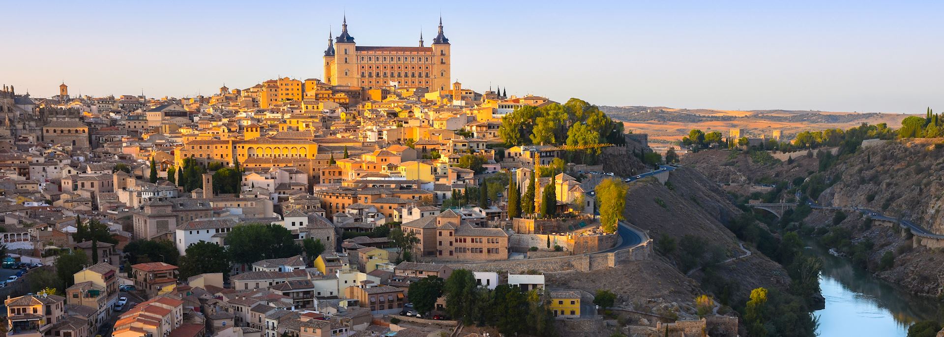 Toledo skyline at sunset