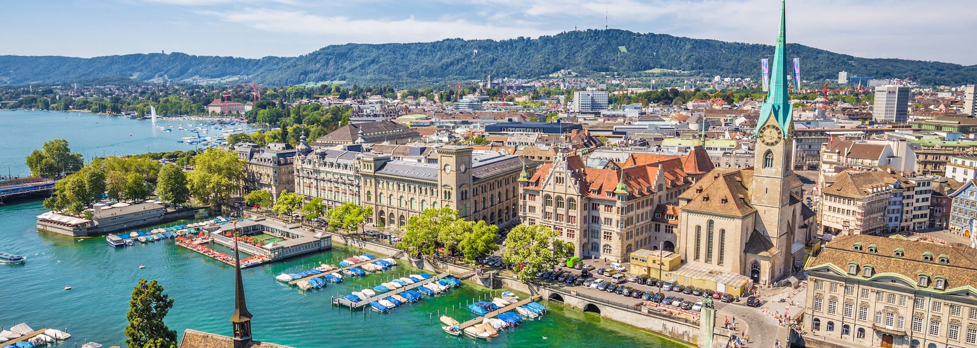 Aerial view of Zürich