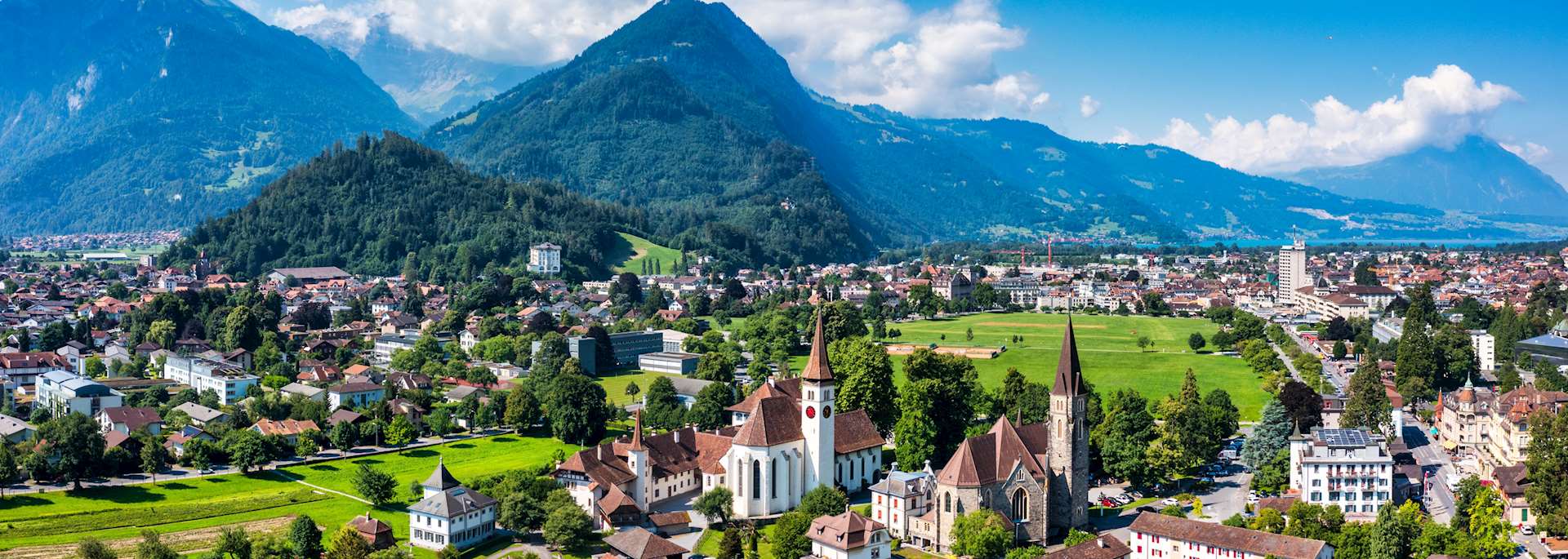 Aerial view of Interlaken