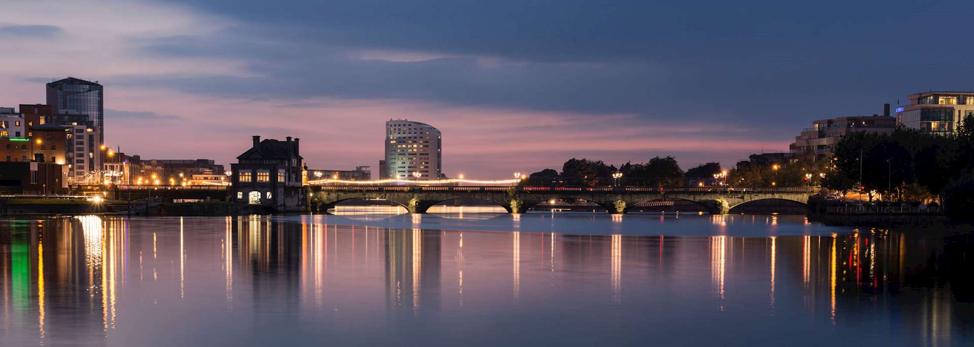 Limerick skyline at dusk