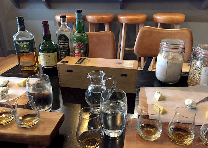 Whiskey and cheese tasting