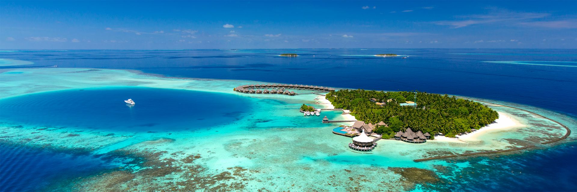 Aerial view of Baros Maldives