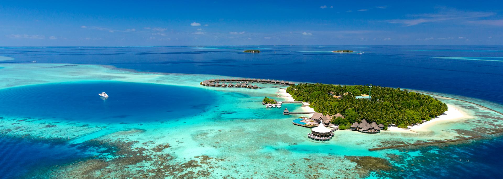 Aerial view of Baros Maldives