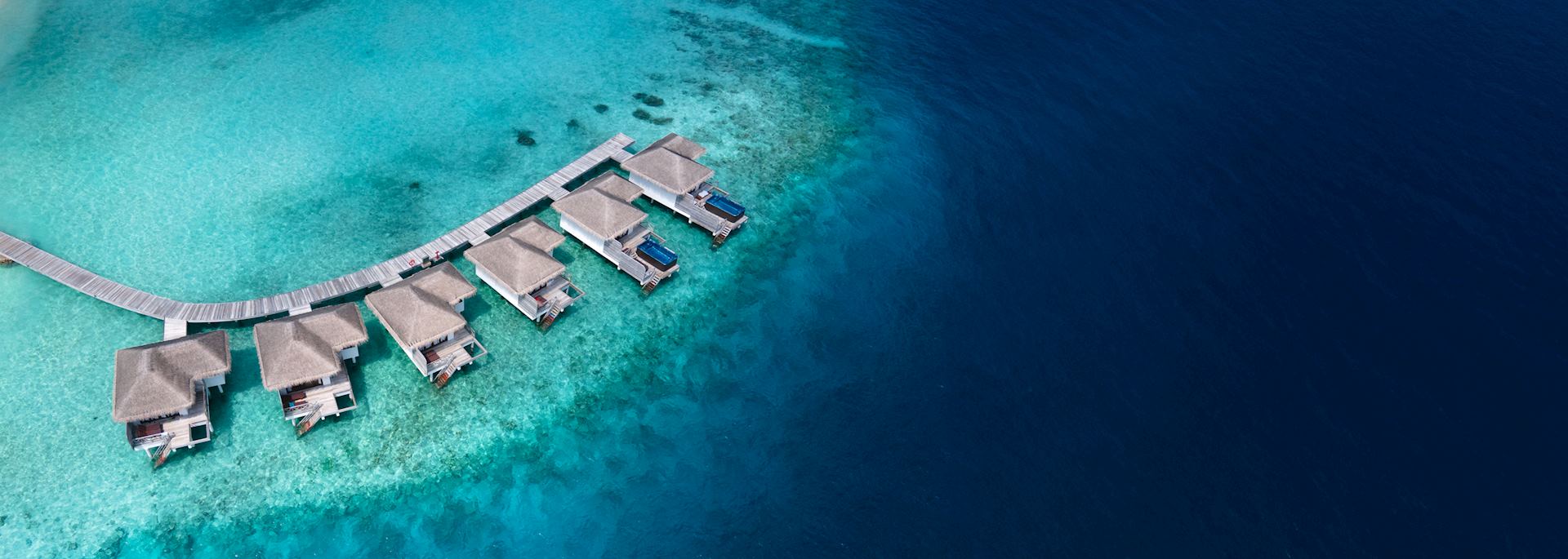 Overwater villas, Maldives