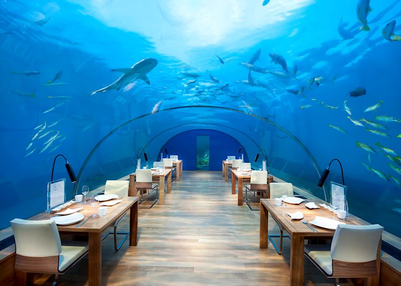 Underwater dining, Conrad Maldives Rangali Island