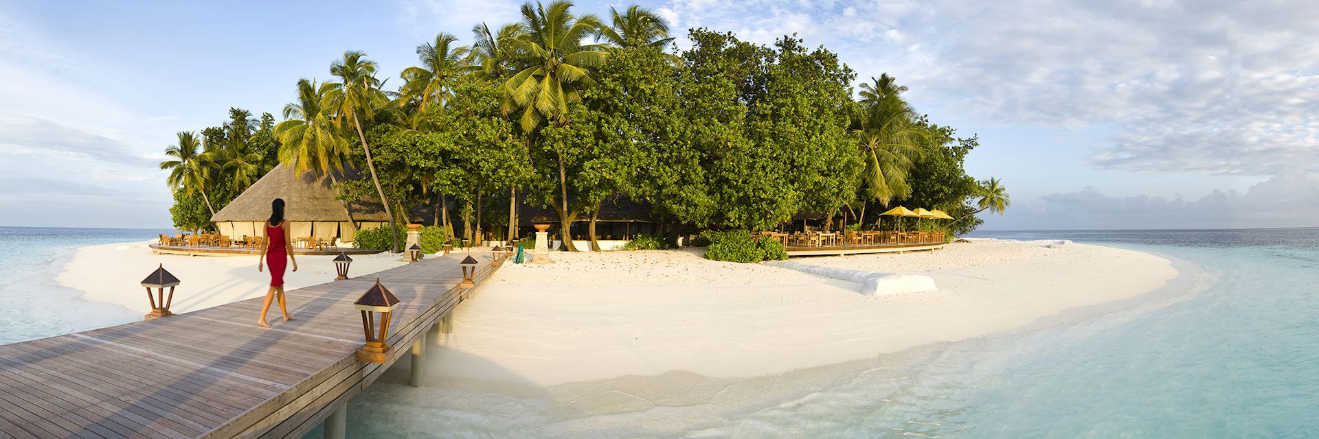 Jetty, Ihuru Island on the Maldives