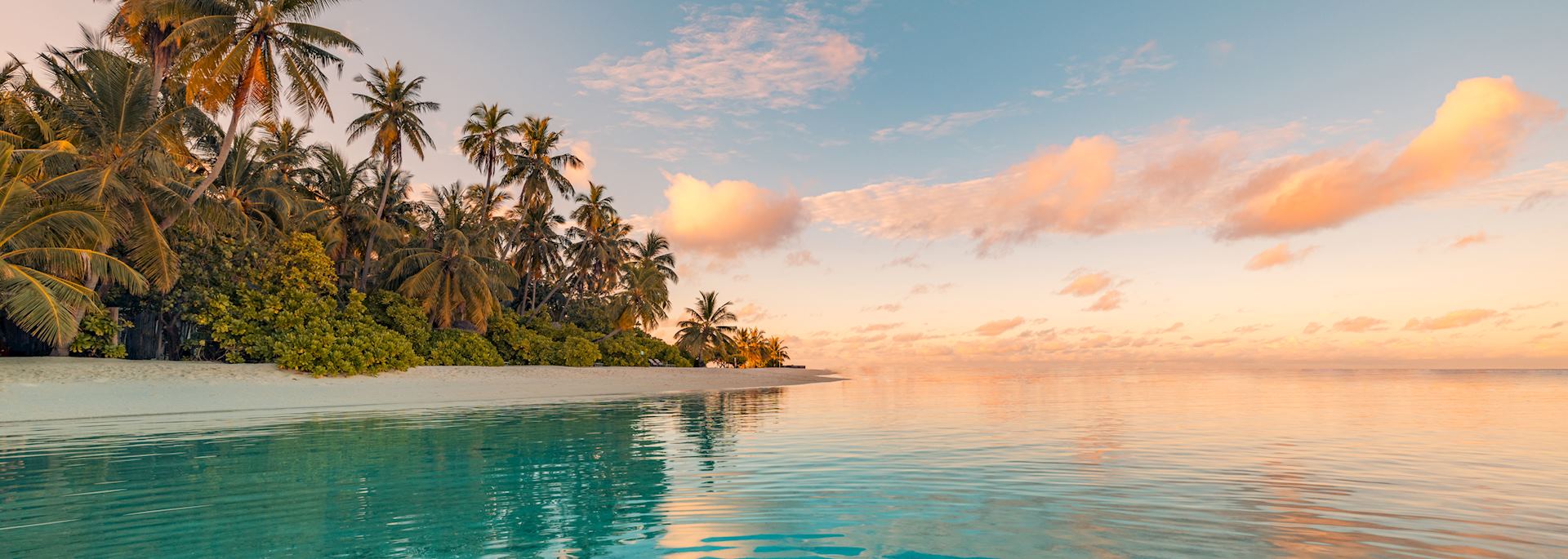 Sunset in the Maldives