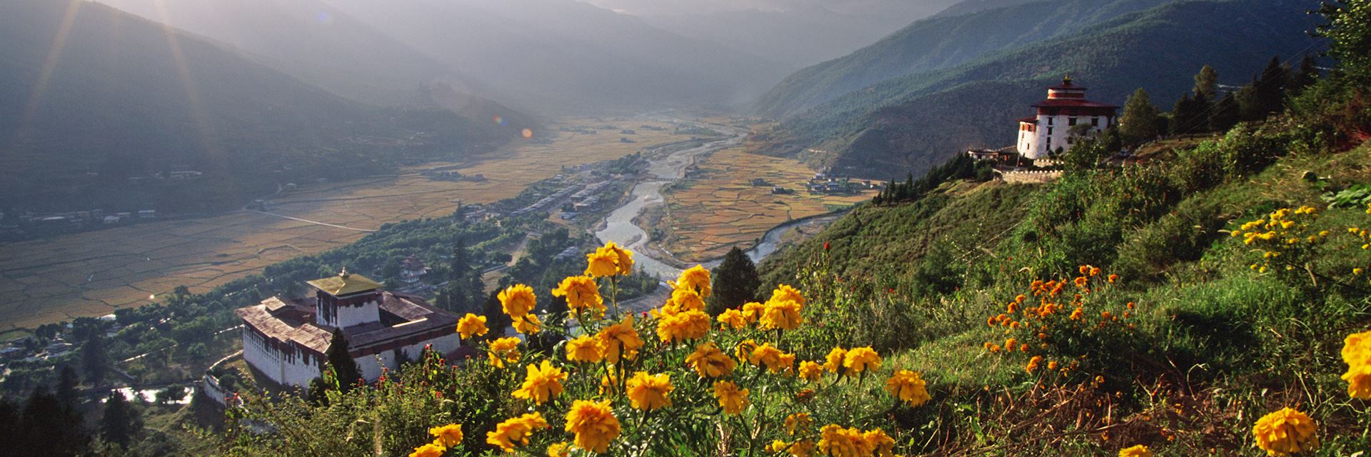 Mountain scenery in Bhutan