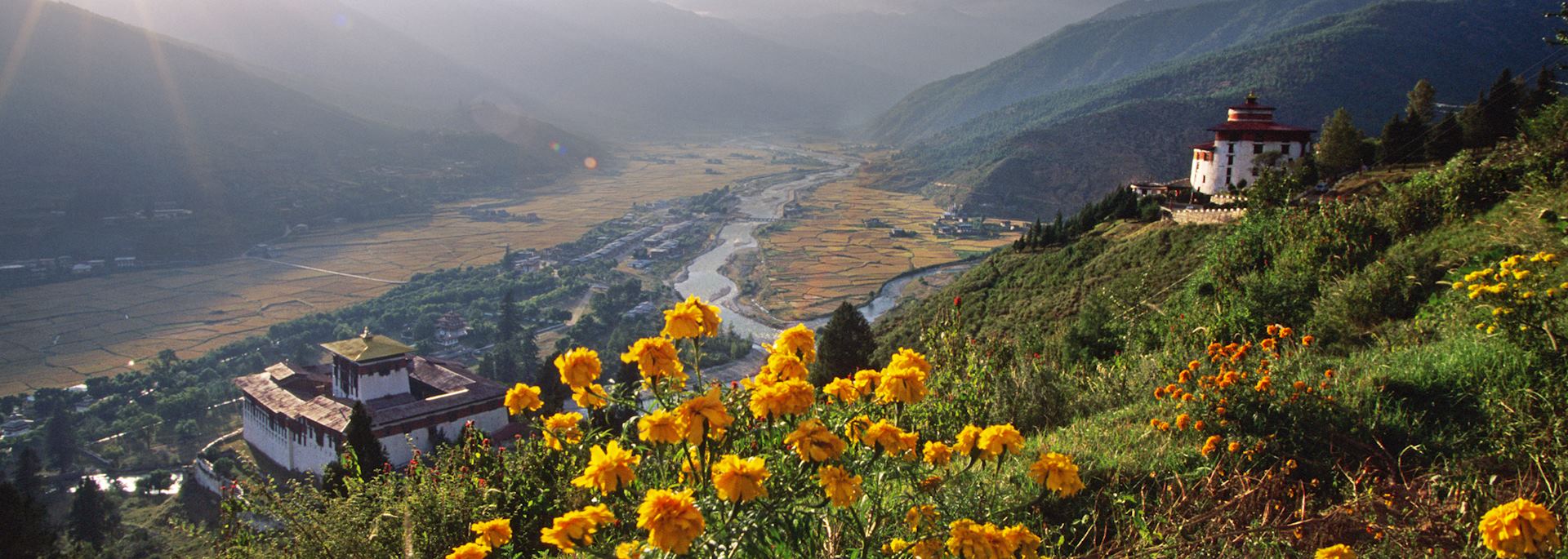 Mountain scenery in Bhutan