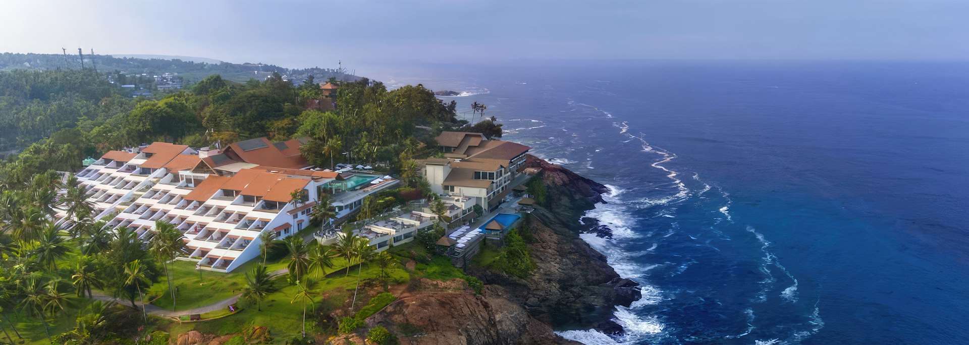 Aerial view of The Leela Kovalam