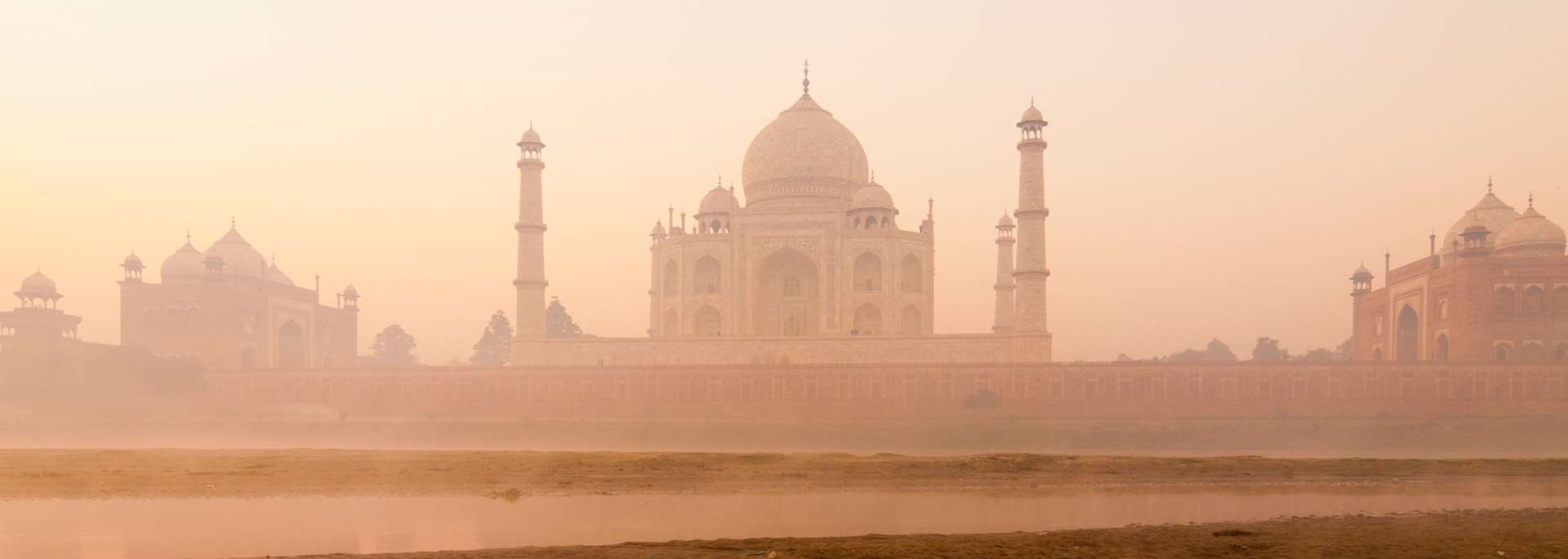 Taj Mahal at sunrise