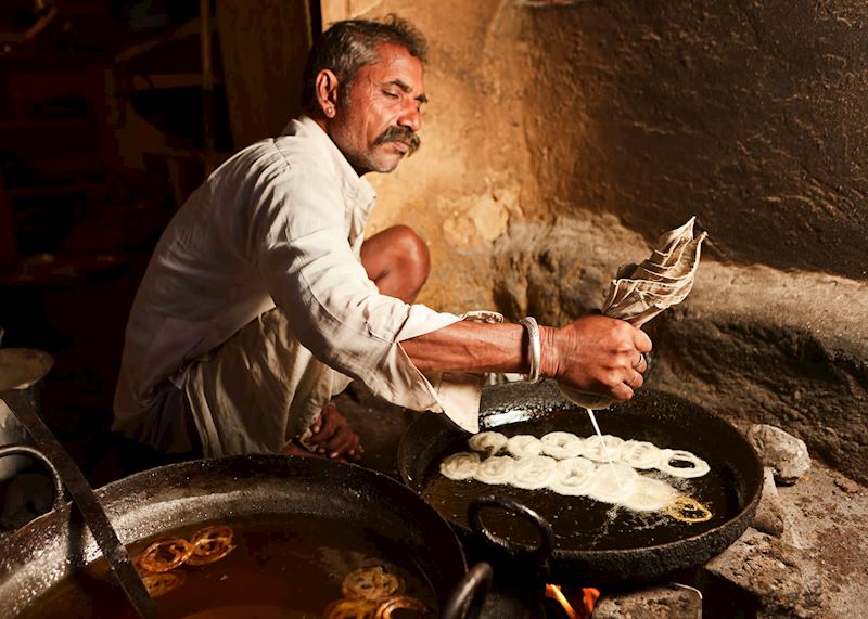 Indian street food seller, Delhi