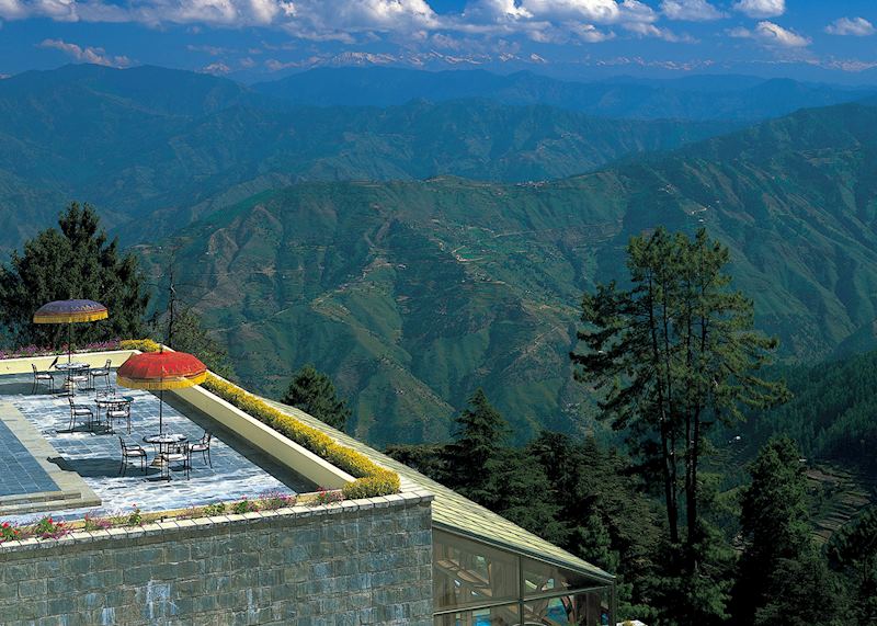 Wildflower Hall terrace, Shimla