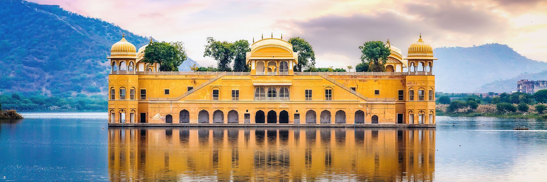 Jal Mahal on Man Sagar Lake in Rajasthan