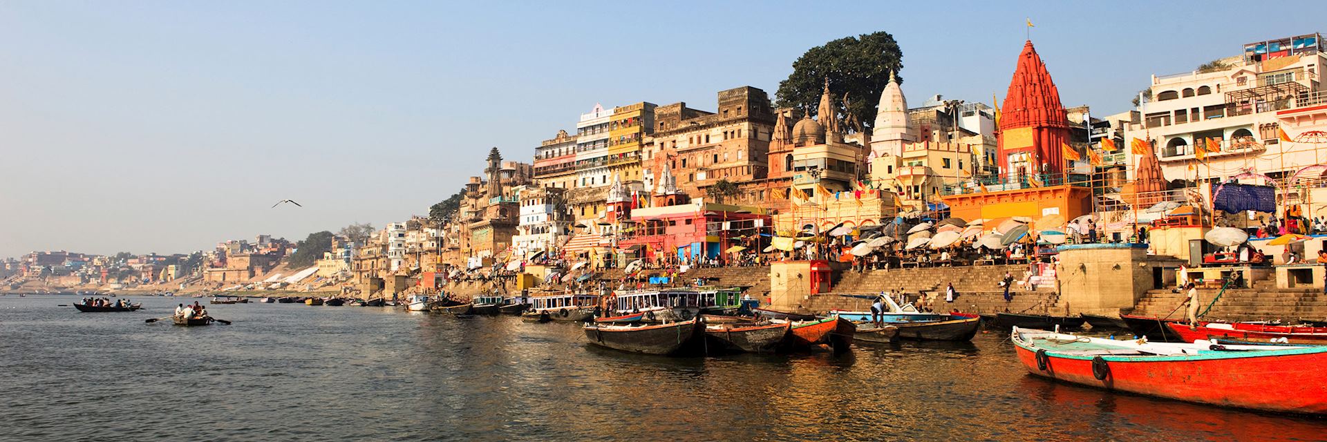 Riverside ghats, Varanasi, India