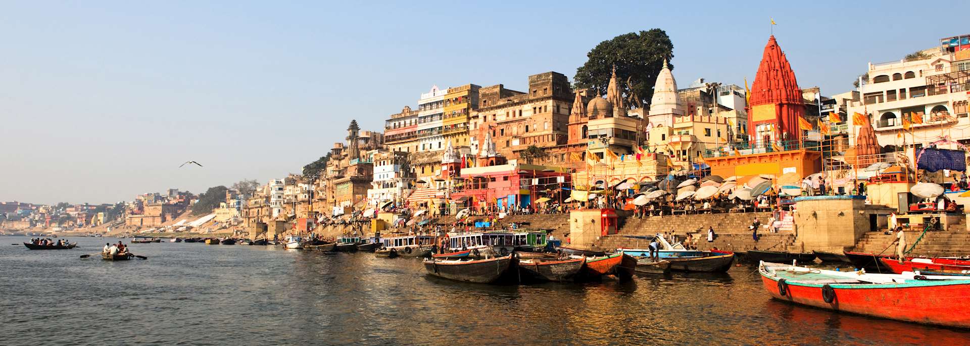 Riverside ghats, Varanasi, India