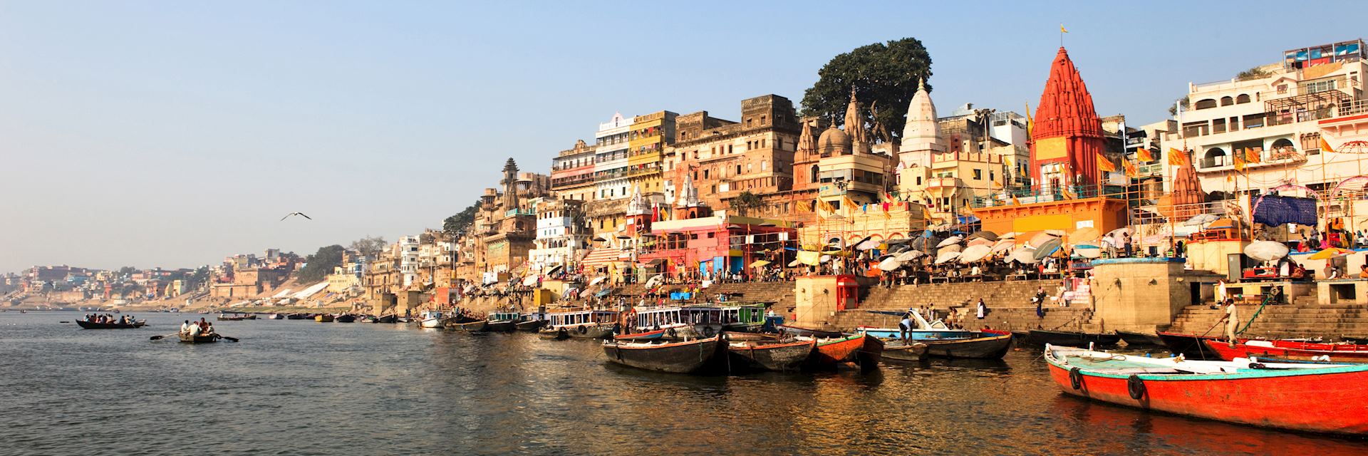 Riverside ghats, Varanasi, India 