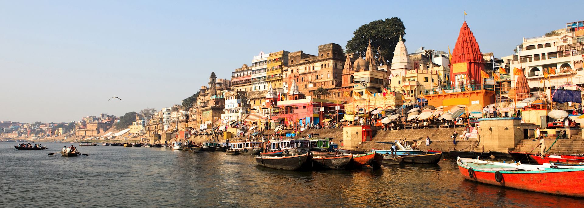 Riverside ghats, Varanasi, India 