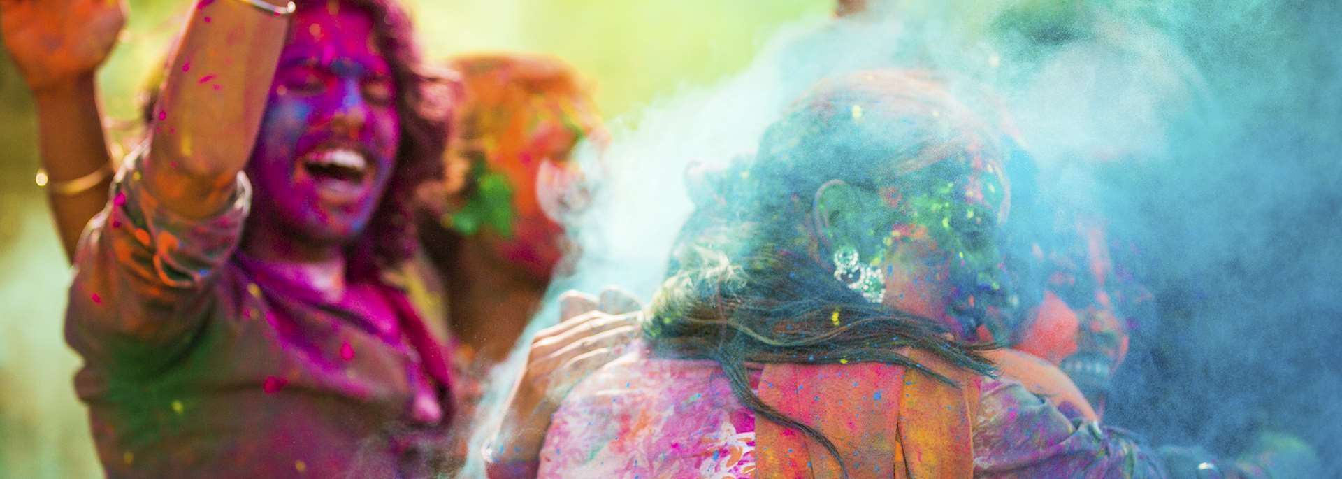 Holi festival of colours in India