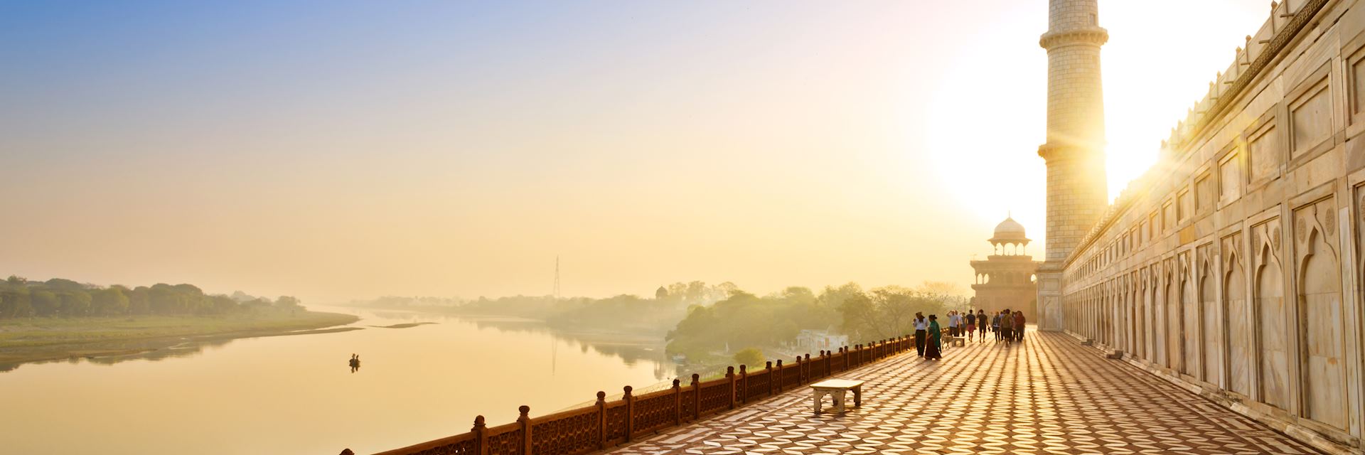 Taj Mahal at sunrise