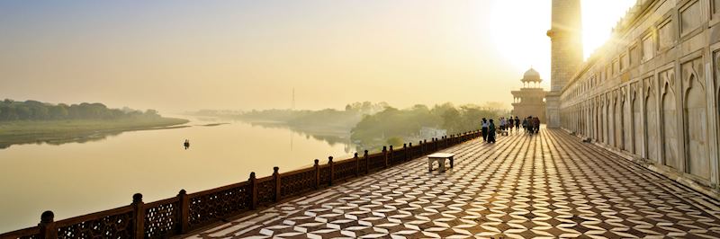 Taj Mahal at sunrise