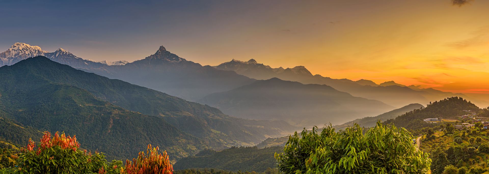 Sunrise over the Himalaya, Pokhara