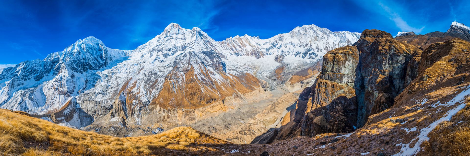 The Annapurna range in Nepal