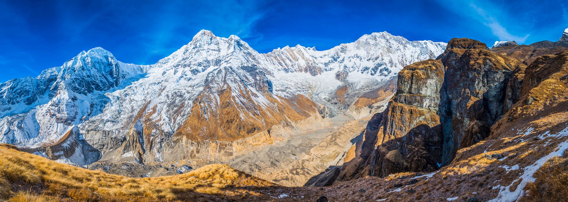 The Annapurna range in Nepal