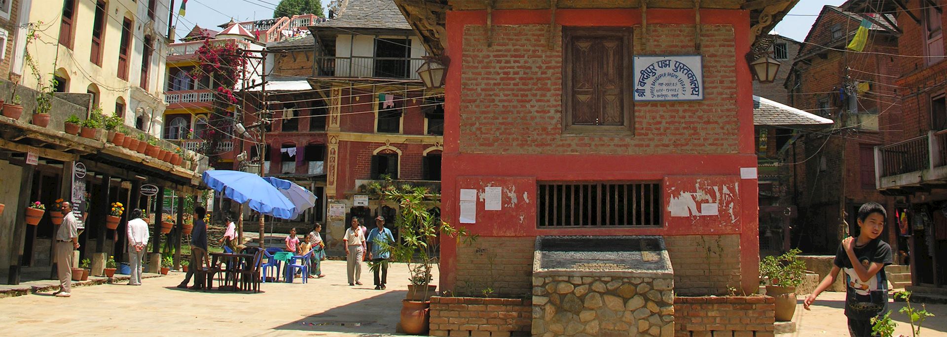 Main street in Bandipur, Nepal